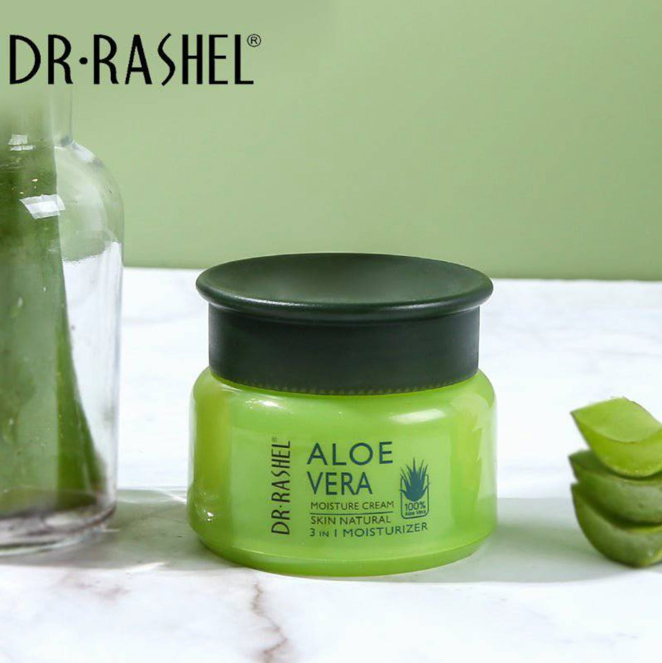 DR. RASHEL- Aloe VERA - Crème hydratante visage 3 En 1