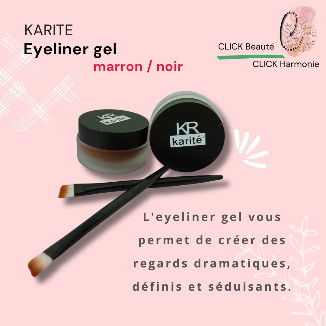 KARITE- Eyeliner gel marron / noir