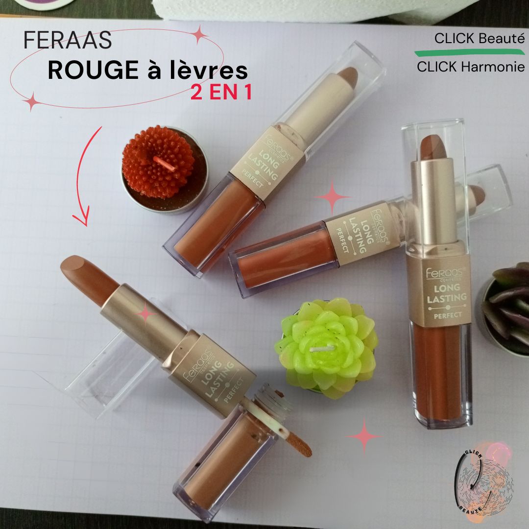 FERAAS- rouge à lèvres 2 en 1.. Des remises à la caisse!!!