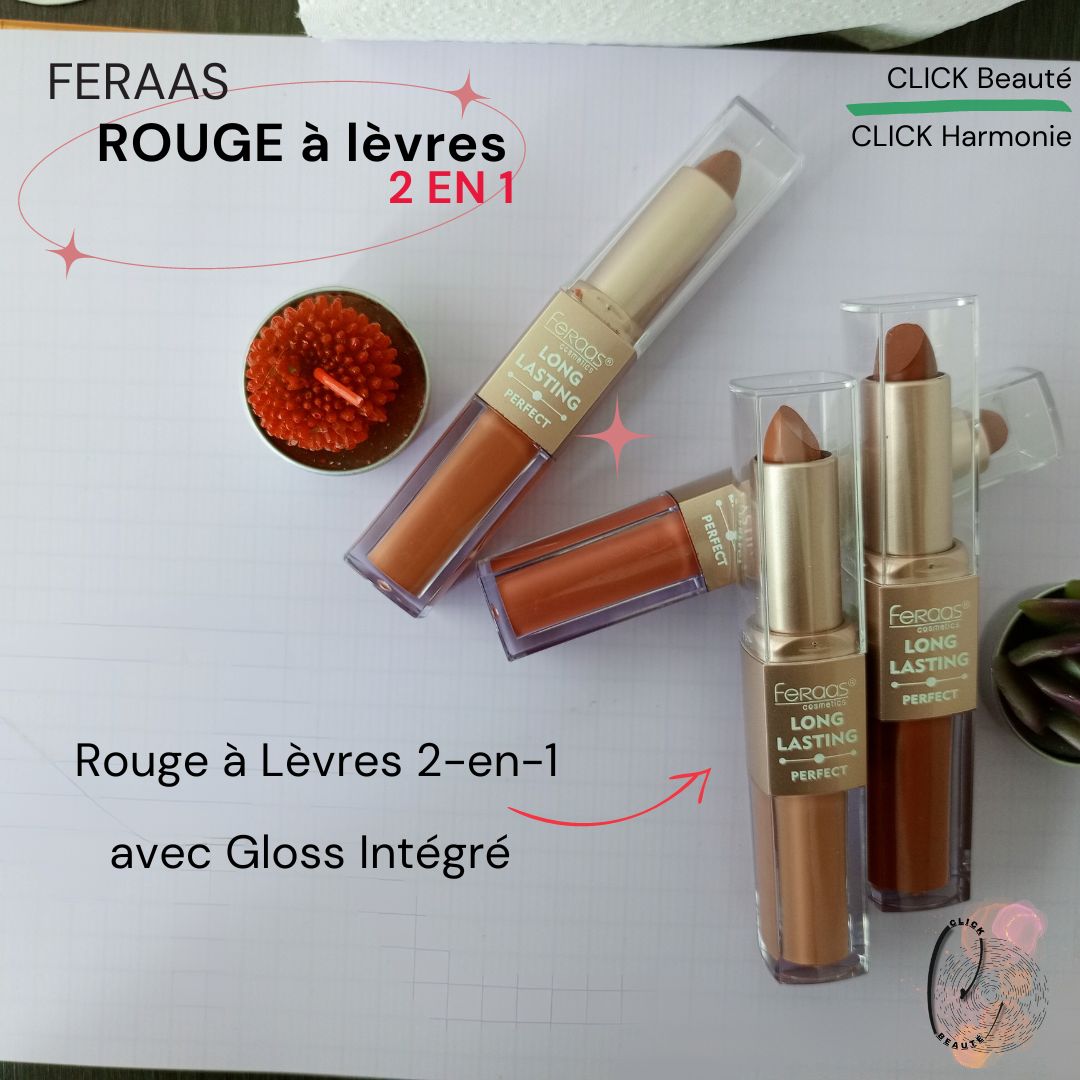 FERAAS- rouge à lèvres 2 en 1.. Des remises à la caisse!!!