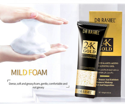 DR RASHEL-24K Gold - Gel nettoyant éclat et anti-âge.