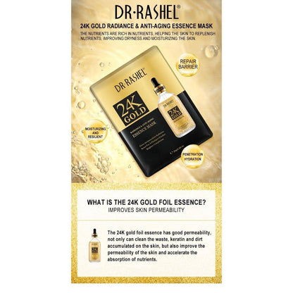 DR RASHEL-24K Gold - Masque Essence Éclat & Anti-Âge