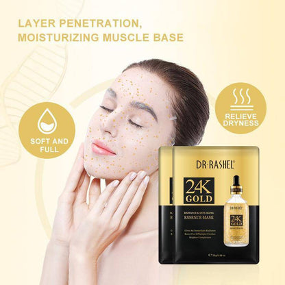 DR RASHEL-24K Gold - Masque Essence Éclat & Anti-Âge