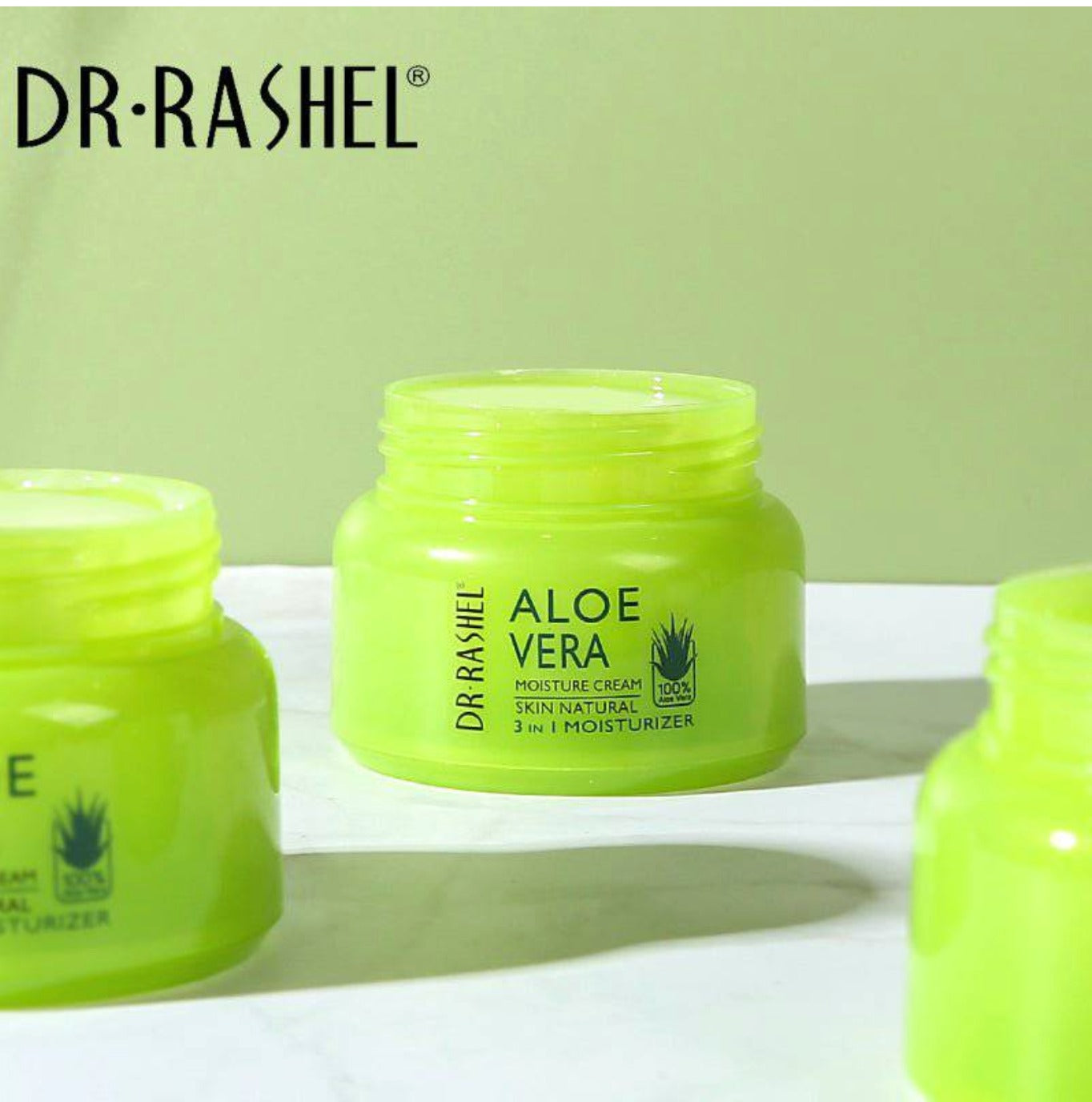 DR. RASHEL- Aloe VERA  - Crème hydratante visage 3 En 1