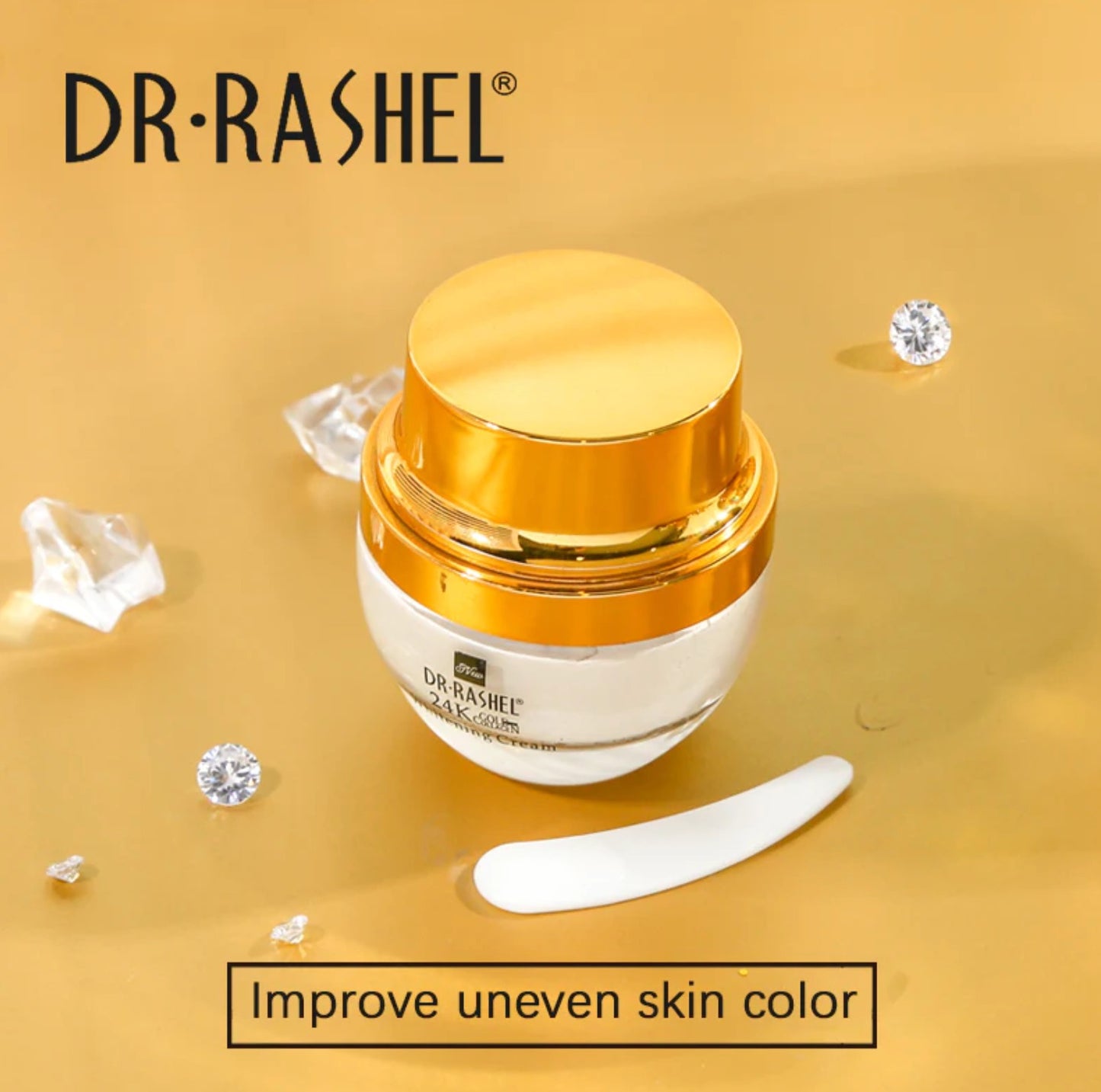 DR RASHEL-24K Gold - Crème Blanchissante au Collagène