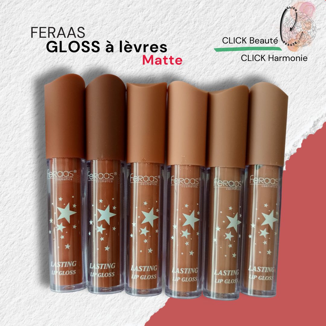 FERAAS- Gloss à lèvres- 6couleurs